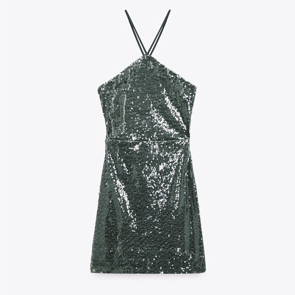 NWT Zara Sequin Dress - Picture 7 of 9